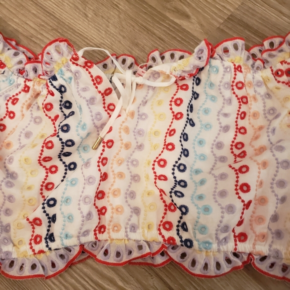 SOLD Red Carter Maya Crop Top - Picture 6 of 7